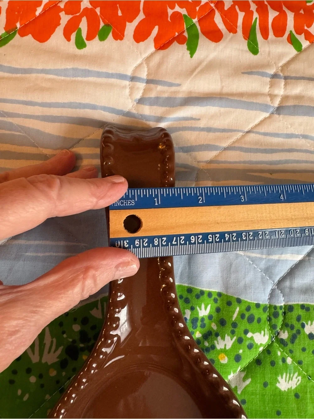 Sorrento Signature Stoneware Brown Spoon Rest by Debbie Segura Designs 2008